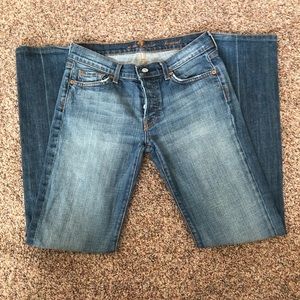 7 FAM size 27 boycut jeans